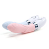 Plastic and silicone rechargeable vibrator